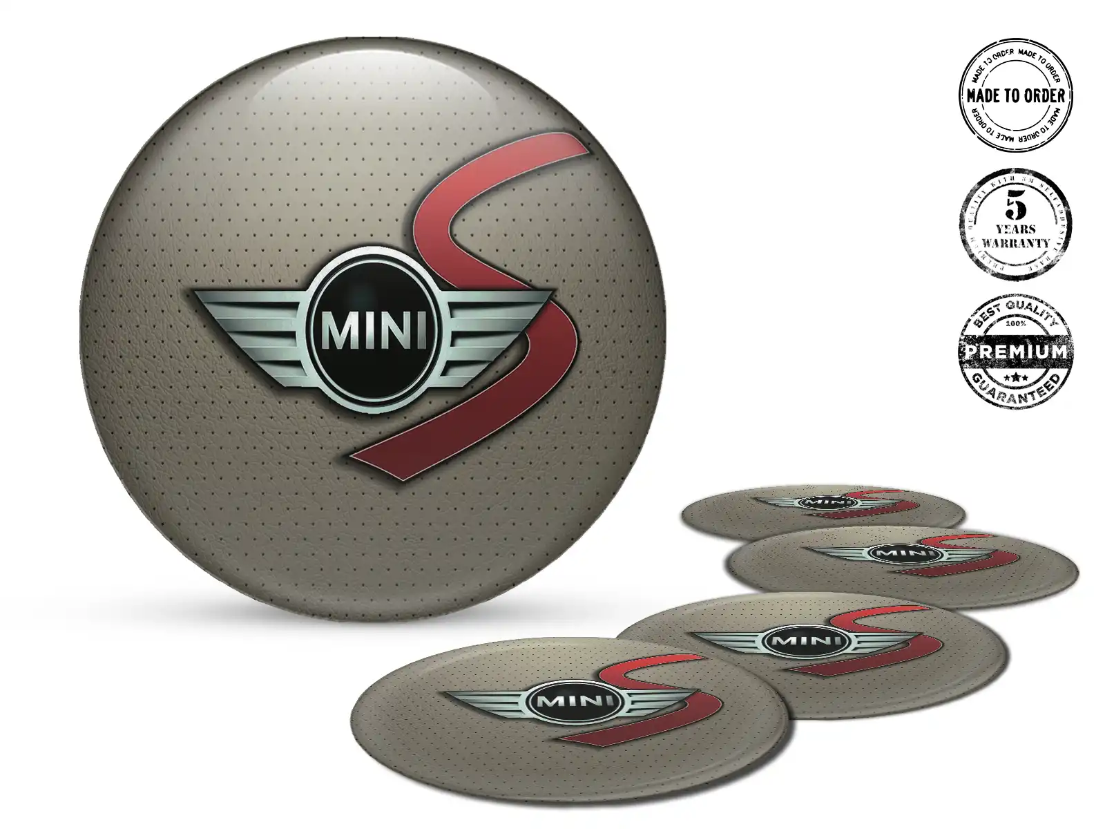 Mini Cooper Calcomanías de Rueda Edición Pegatinas de Silicona Racing